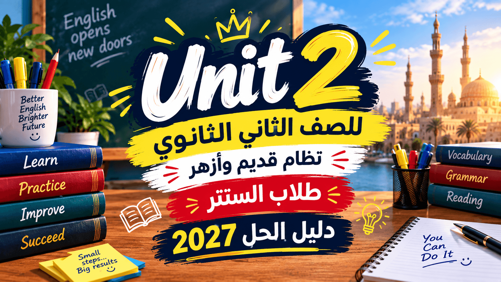 كورس الوحدة الثانية للصف الثاني الثانوي نظام قديم وازهر 